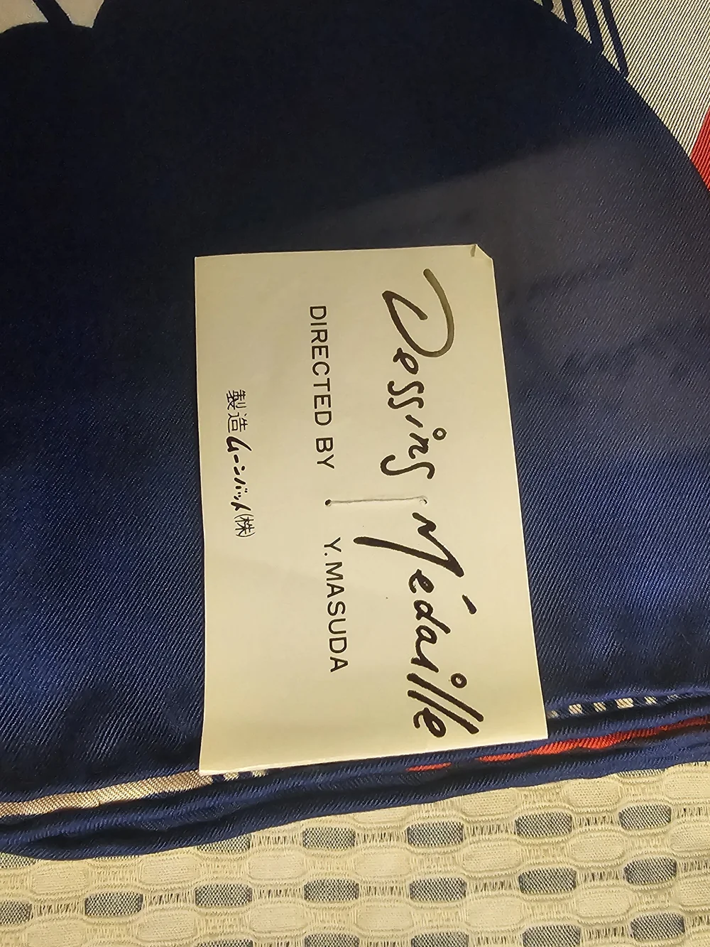 NWT 2PC Vintage Dessins Medaille Y Masuda Silk Scarves Moonbat